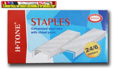 Tűzőkapocs 24/6mm H-tone 1000 db/csom 