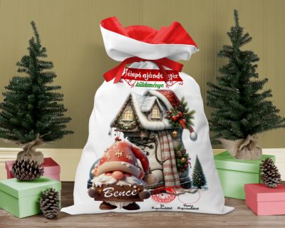 Névre szóló Mikulás Zsák Manós 20x30 cm - saját névvel kérhető