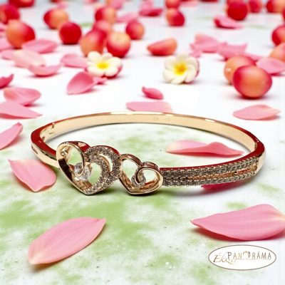 18K Gold Filled, antiallergén nyitható karperec - Lovely gold