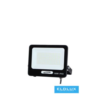 UNIVERSO LED reflektor 100w 9000lm 6500K 120° 242x203mm IP65 Fekete