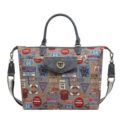 Henney Bear MEDAL PLATE GREY válltáska kézitáska