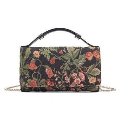 Henney Bear FLORAL SUMMER BLACK válltáska kézitáska