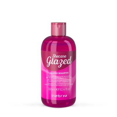 Inebrya Shecare Glazed lamináló és fényesítő sampon, 300 ml