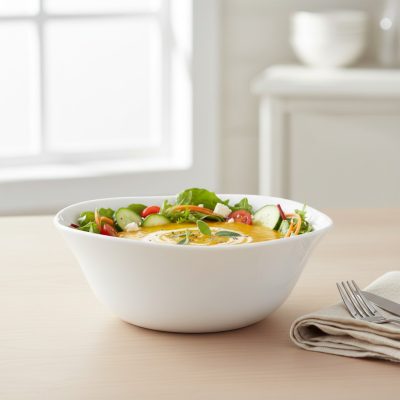 PARMA FEHÉR tálka, 6 db-os csomag, 0,5 liter, 14x14cm - Bormioli Rocco opál üveg