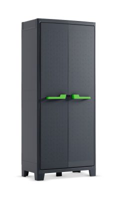 Keter Moby high műanyag szekrény - sötétszürke