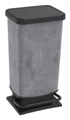 Rotho Paso műanyag hulladéktároló, 40 L - betonmintás