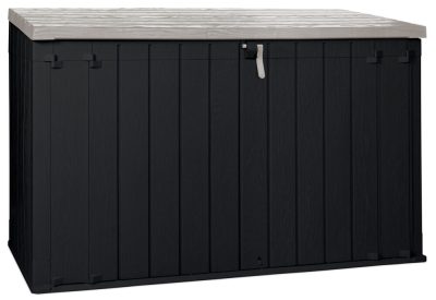 Toomax Stora way plus 3XL grafit 2770 literes műanyag beltéri-kültéri szekrény - grafit/ világos szürke
