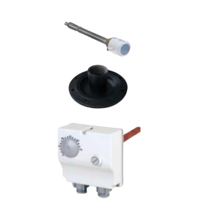 Fűtőbetét háromfázisú 230V 3000W Tesy fűtőpatron termosztáttal1½" azaz 6/4" cekász gumi tömítéssel 3 kW Plug and Play