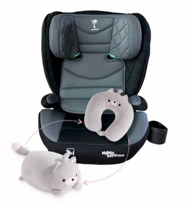 Mama Kiddies i-Fix Corsica biztonsági autósülés (100 -150 cm) világosszürke színben + Ajándék 