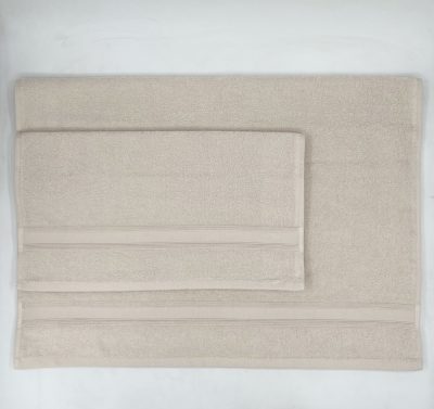 Infiniza Nala Színes Törölköző Szett - Bézs - 70x140 és 50x90 cm