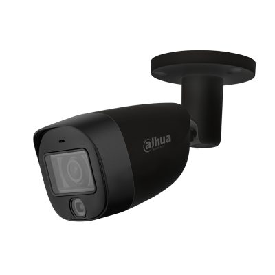 Dahua HAC-HFW1200CM-IL-A-0280B-S6-BLACK analóg 2MP HD cső biztonsági kamera, 2.8 mm fix objektív, hibrid fény, kültéri