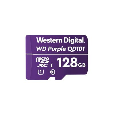 Western Digital WDD0128G1P0C-V2 128GB microSD memóriakártya, biztonsági kamerákhoz optimalizálva, QD101, U1, V10