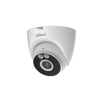 Dahua T2A-LED-0280B IP 2MP HD turret biztonsági kamera, 2.8 mm-es fix objektívvel, Wi-Fi, beépített mikrofonnal, hibrid megvilágítással, microSD, kültéri
