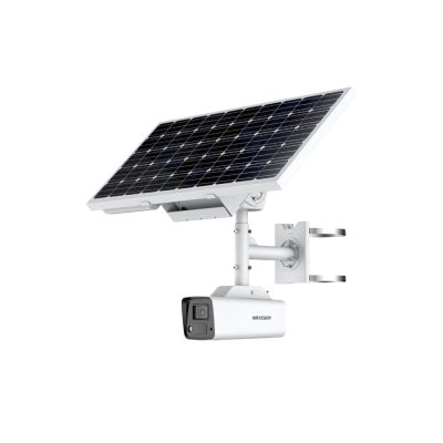 Hikvision DS-2XS2T47G1-LDH/4G/C18S40(4) IP (GSM) 4MP cső biztonsági kamera, napelemes, 4G kapcsolattal és akkumulátorral, 4.0 mm-es fix objektívvel, ColorVu, beépített mikrofon, microSD kártyafoglalat, fehér LED megvilágítással 30m-ig, kültéri