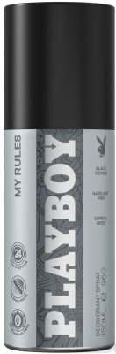 Playboy My Rules férfi Deodorant Spray 150ml (6/zsugor, 12/karton)