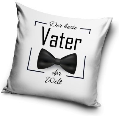 Der beste Vater Bow Tie párnahuzat 40x40 cm