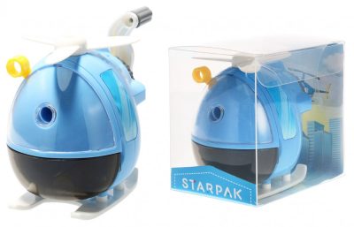 Helikopter Blue hegyező, faragó kézi hajtókarral