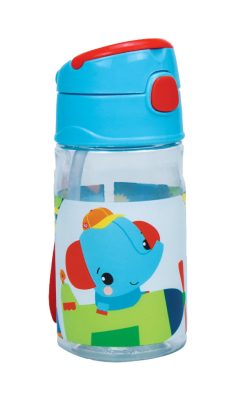Fisher-Price Animals Fly műanyag szívószálas kulacs akasztóval 350 ml