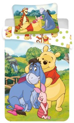 Disney Micimackó Hundred Acre Wood gyerek, ovis ágyneműhuzat 100×135 cm, 40×60 cm