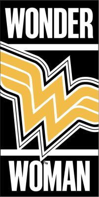 Wonder Woman Black fürdőlepedő, strand törölköző 70x140cm (Fast Dry)