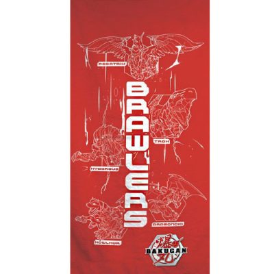 Bakugan Red Strike fürdőlepedő, strand törölköző 70x140cm