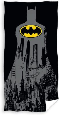 Batman gyerek strandtörölköző - 100% pamut - 70x140 cm - fekete