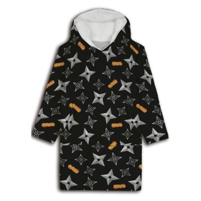 Naruto Shuriken belebújós plüss polár takaró, poncsó 7-14 év