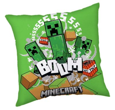Minecraft Creeper Boom párna, díszpárna 40 x 40 cm