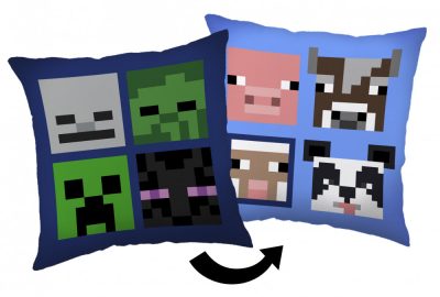 Minecraft Bad Mobs párna, díszpárna 40 x 40 cm