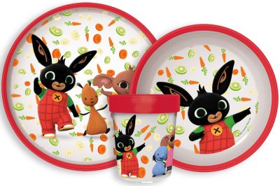 Bing Happy Carrots csúszásmentes étkészlet, micro műanyag szett