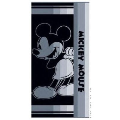 Disney Mickey Black fürdőlepedő, strand törölköző 70x140cm (Fast Dry)