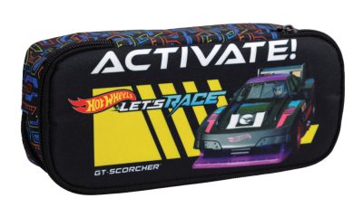 Hot Wheels Activate 2 rekeszes tolltartó 26 cm