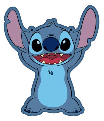 Disney Lilo és Stitch, A csillagkutya Alien formapárna, díszpárna 35 cm