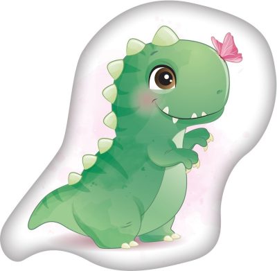 Dinoszaurusz Butterfly formapárna, díszpárna 33x28 cm