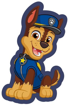 Mancs Őrjárat Chase Smile formapárna, díszpárna 38x24 cm Velúr