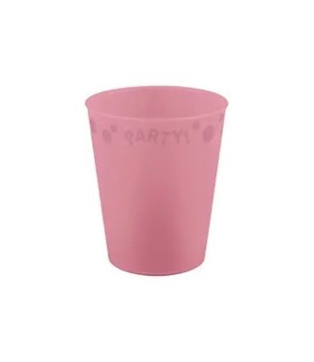 Rózsaszín Pastel Pink micro prémium műanyag pohár 250 ml