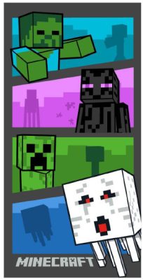 Minecraft Adventure Time fürdőlepedő, strand törölköző 70x140cm