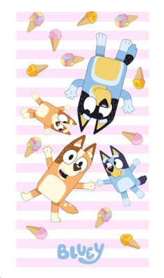Bluey Ice Cream fürdőlepedő, strand törölköző 70x140cm (Fast Dry)