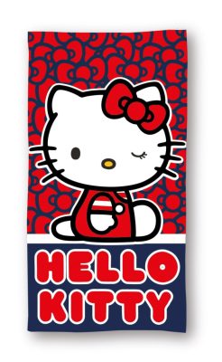 Hello Kitty Cutie Style fürdőlepedő, strand törölköző 70x140cm (Fast Dry)