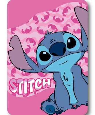 Disney Lilo és Stitch, A csillagkutya Pink Wave polár takaró 100x140cm