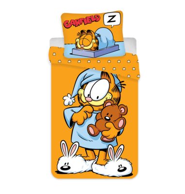 Garfield Bedtime gyerek, ovis ágyneműhuzat 100×135cm, 40×60 cm