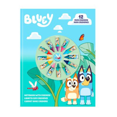 Bluey Life füzet + mini zsírkréta szett