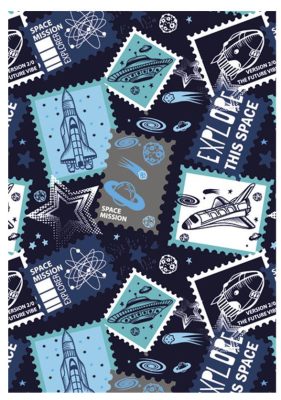 Űr Stamp A/4 gumis mappa