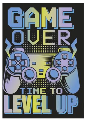 Gamer Level Up A/4 gumis mappa