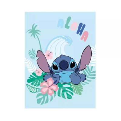 Disney Lilo és Stitch. A csillagkutya Aloha coral fleece takaró 100x150cm