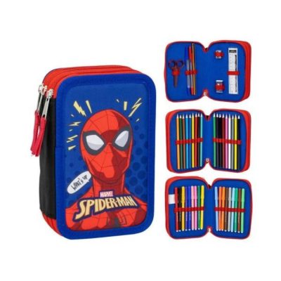 Pókember tolltartó - 3 emeletes töltött