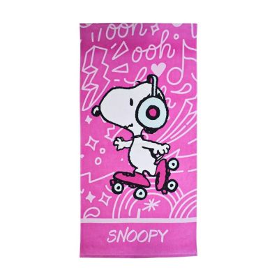 Snoopy törölköző - rózsaszín