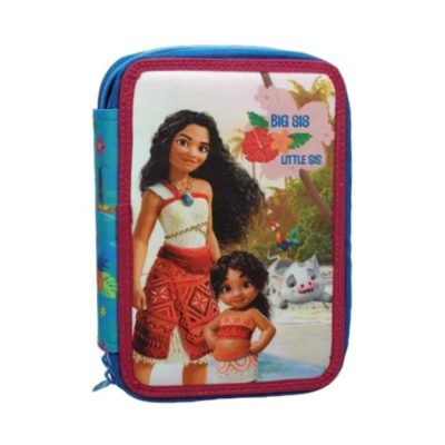 Disney Vaiana Moana tolltartó 2 emeletes töltött - pencil case