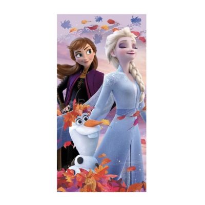 Jégvarázs törölköző 70 × 140 cm - Elza, Anna és Olaf