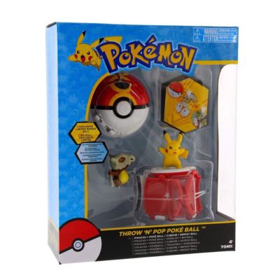 Pokémon figura szett - Pikachu több kiegésztővel és Poké labdával